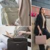image:imageBAGSMART 13Inch Laptop Sleeve Black PolyesterBeigeShoulder Strap