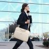 image:imageBAGSMART 13Inch Laptop Sleeve Black PolyesterBeigeShoulder Strap