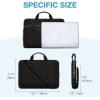 image:imageBAGSMART 13Inch Laptop Sleeve Black PolyesterCoffee brown