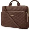 image:imageBAGSMART 13Inch Laptop Sleeve Black PolyesterCoffee brown