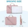 image:imageBAGSMART 13Inch Laptop Sleeve Black PolyesterPinkShoulder Strap