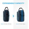 image:imageBAGSMART 173 Inch Laptop Bag Expandable Computer Bag Laptop Briefcase Men WomenLaptop Shoulder BagWork Bag Business Travel Office BlackDark Blue173 Inch