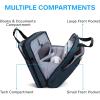 image:imageBAGSMART 173 Inch Laptop Bag Expandable Computer Bag Laptop Briefcase Men WomenLaptop Shoulder BagWork Bag Business Travel Office BlackDark Blue173 Inch