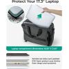image:imageBAGSMART 3 In 1 Laptop Bag for Men Computer Briefcase 173 Inch Laptop WaterRepellent Shoulder Bag Computer Bag Business Travel Office BlackBlack