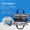 image:imageBAGSMART Laptop Bag 156 Inch Computer Bag Laptop Briefcase RFID Blocking Messenger Shoulder Bag Laptop Case for Men Business School Travel BlackGrey