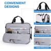image:imageBAGSMART Laptop Bag 156 Inch Computer Bag Laptop Briefcase RFID Blocking Messenger Shoulder Bag Laptop Case for Men Business School Travel BlackGrey