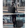 image:imageBAGSMART Rolling Laptop Bag Briefcase with Wheels Fits 173 Inch Laptop Computer Overnight Rolling Bag with TSA Lock for TravelMenWomen BlackBlack