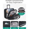 image:imageBAGSMART Rolling Laptop Bag Briefcase with Wheels Fits 173 Inch Laptop Computer Overnight Rolling Bag with TSA Lock for TravelMenWomen BlackBlack