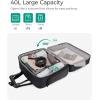 image:imageBAGSMART Rolling Laptop Bag Briefcase with Wheels Fits 173 Inch Laptop Computer Overnight Rolling Bag with TSA Lock for TravelMenWomen BlackBlack
