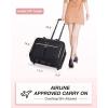 image:imageBAGSMART Rolling Laptop Bag Women Rolling Briefcase for Women 173 Inch Laptop Bag with Wheels Computer Bag Laptop Case for Work Travel BusinessBlack