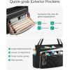 image:imageBAGSMART Teacher Tote Bag for Women 156in Quilted with Insulated Pocket amp Nurse Bag Features BrownBlack