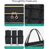 image:imageBAGSMART Teacher Tote Bag for Women 156in Quilted with Insulated Pocket amp Nurse Bag Features BrownBlack