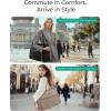 image:imageBAGSMART Teacher Tote Bag for Women 156in Quilted with Insulated Pocket amp Nurse Bag Features BrownBlack