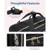 image:imageBAGSMART Womens Rolling Laptop Bag for 156 Inch Laptop Underseat CarryOn Luggage with TSA Lock Wheeled Computer Briefcase for Travel Work Business Black