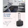 image:imageBAGSMART Womens Rolling Laptop Bag for 156 Inch Laptop Underseat CarryOn Luggage with TSA Lock Wheeled Computer Briefcase for Travel Work Business Black