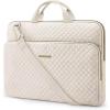 image:imageBAGSMART 13Inch Laptop Sleeve Black PolyesterBeigeShoulder Strap