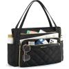image:imageBAGSMART Teacher Tote Bag for Women 156in Quilted with Insulated Pocket amp Nurse Bag Features BrownBlack
