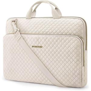 image:imageBAGSMART 13Inch Laptop Sleeve Black PolyesterBeigeShoulder Strap