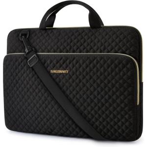 image:imageBAGSMART 13Inch Laptop Sleeve Black PolyesterBlackShoulder Strap