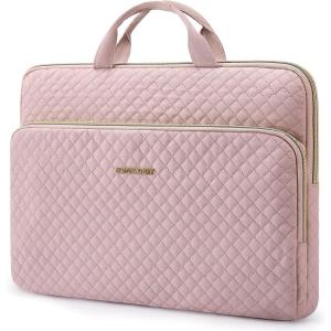image:imageBAGSMART 13Inch Laptop Sleeve Black PolyesterPink