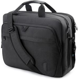 image:imageBAGSMART 173 Inch Laptop Bag Expandable Computer Bag Laptop Briefcase Men WomenLaptop Shoulder BagWork Bag Business Travel Office BlackBlack184 Inch