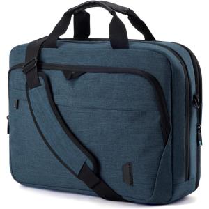 image:imageBAGSMART 173 Inch Laptop Bag Expandable Computer Bag Laptop Briefcase Men WomenLaptop Shoulder BagWork Bag Business Travel Office BlackDark Blue173 Inch