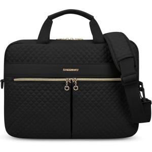 image:imageBAGSMART Laptop Bag 156173 Inch Briefcase for Women Large Laptop Case Computer Bag Office Travel Business BlackBlack