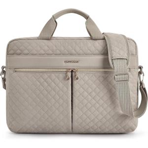 image:imageBAGSMART Laptop Bag 156173 Inch Briefcase for Women Large Laptop Case Computer Bag Office Travel Business BlackWarm Gray