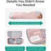 image:imageBAGSMART 6 Set 4 Set2 Set Compression Packing Cubes for Travel Lightweight Luggage Organizer Bags Durable Space Saver Bags Travel EssentialsBaby Pink