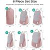 image:imageBAGSMART 6 Set 4 Set2 Set Compression Packing Cubes for Travel Lightweight Luggage Organizer Bags Durable Space Saver Bags Travel EssentialsBrier Rose