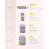 image:imageBAGSMART 6 Set 4 Set2 Set Compression Packing Cubes for Travel Lightweight Luggage Organizer Bags Durable Space Saver Bags Travel EssentialsBrier Rose4 PCS