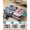 image:imageBAGSMART 6 Set 4 Set2 Set Compression Packing Cubes for Travel Lightweight Luggage Organizer Bags Durable Space Saver Bags Travel EssentialsBrier Rose