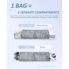 image:imageBAGSMART 6 Set 4 Set2 Set Compression Packing Cubes for Travel Lightweight Luggage Organizer Bags Durable Space Saver Bags Travel EssentialsCamouflage Grey