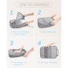 image:imageBAGSMART 6 Set 4 Set2 Set Compression Packing Cubes for Travel Lightweight Luggage Organizer Bags Durable Space Saver Bags Travel EssentialsGrey