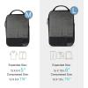 image:imageBAGSMART 6 Set 4 Set2 Set Compression Packing Cubes for Travel Lightweight Luggage Organizer Bags Durable Space Saver Bags Travel EssentialsJet Black