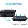 image:imageBAGSMART 6 Set 4 Set2 Set Compression Packing Cubes for Travel Lightweight Luggage Organizer Bags Durable Space Saver Bags Travel EssentialsJet Black