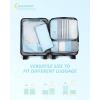 image:imageBAGSMART 6 Set 4 Set2 Set Compression Packing Cubes for Travel Lightweight Luggage Organizer Bags Durable Space Saver Bags Travel EssentialsLight Blue