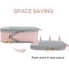 image:imageBAGSMART 6 Set 4 Set2 Set Compression Packing Cubes for Travel Lightweight Luggage Organizer Bags Durable Space Saver Bags Travel EssentialsLight Pink