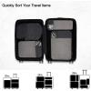image:imageBAGSMART 6 Set 4 Set2 Set Compression Packing Cubes for Travel Lightweight Luggage Organizer Bags Durable Space Saver Bags Travel EssentialsMidnight Black