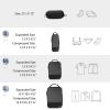 image:imageBAGSMART 6 Set 4 Set2 Set Compression Packing Cubes for Travel Lightweight Luggage Organizer Bags Durable Space Saver Bags Travel EssentialsMidnight Black