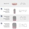 image:imageBAGSMART 6 Set 4 Set2 Set Compression Packing Cubes for Travel Lightweight Luggage Organizer Bags Durable Space Saver Bags Travel EssentialsPink