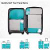 image:imageBAGSMART 6 Set 4 Set2 Set Compression Packing Cubes for Travel Lightweight Luggage Organizer Bags Durable Space Saver Bags Travel EssentialsProcess Cyan