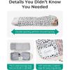 image:imageBAGSMART 6 Set 4 Set2 Set Compression Packing Cubes for Travel Lightweight Luggage Organizer Bags Durable Space Saver Bags Travel EssentialsSeaside Dots