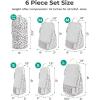 image:imageBAGSMART 6 Set 4 Set2 Set Compression Packing Cubes for Travel Lightweight Luggage Organizer Bags Durable Space Saver Bags Travel EssentialsSeaside Dots