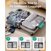 image:imageBAGSMART 6 Set 4 Set2 Set Compression Packing Cubes for Travel Lightweight Luggage Organizer Bags Durable Space Saver Bags Travel EssentialsSeaside Dots