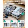 image:imageBAGSMART 6 Set 4 Set2 Set Compression Packing Cubes for Travel Lightweight Luggage Organizer Bags Durable Space Saver Bags Travel EssentialsStarlight Bluen