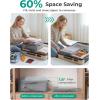 image:imageBAGSMART 6 Set 4 Set2 Set Compression Packing Cubes for Travel Lightweight Luggage Organizer Bags Durable Space Saver Bags Travel EssentialsStorm Front Grey