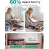 image:imageBAGSMART 6 Set 4 Set2 Set Compression Packing Cubes for Travel Lightweight Luggage Organizer Bags Durable Space Saver Bags Travel EssentialsTwilight Leopard