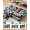 image:imageBAGSMART 6 Set 4 Set2 Set Compression Packing Cubes for Travel Lightweight Luggage Organizer Bags Durable Space Saver Bags Travel EssentialsTwilight Leopard