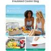 image:imageBAGSMART Beach Bag for Women Mesh Tote Bags with Zipper Sandproof Vacation Essentials with Cooler for Swim Cruise PoolBlack